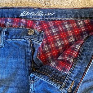 Eddie Bauer flannel lined jeans